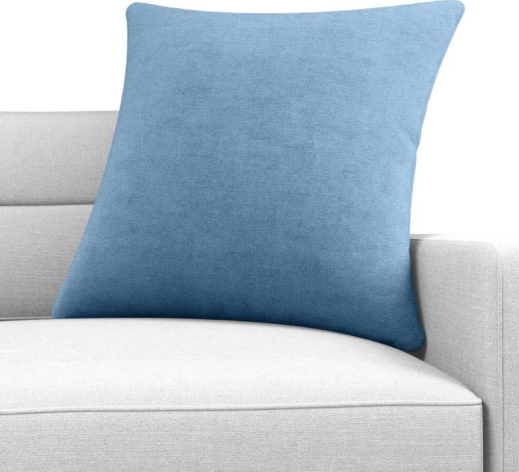 Подушка квадратная «Кортин» канвас голубой