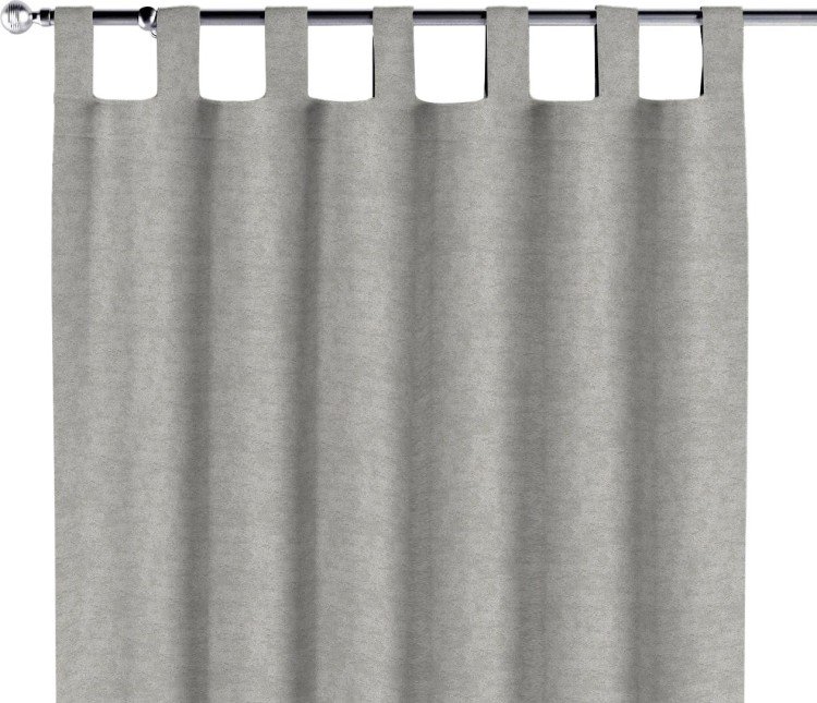 Комплект штор софт мрамор светло-серый, на петлях